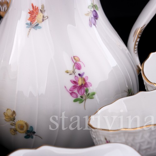 Кофейный сервиз, 6 персон, Meissen, Германия, вт. пол. 20 в