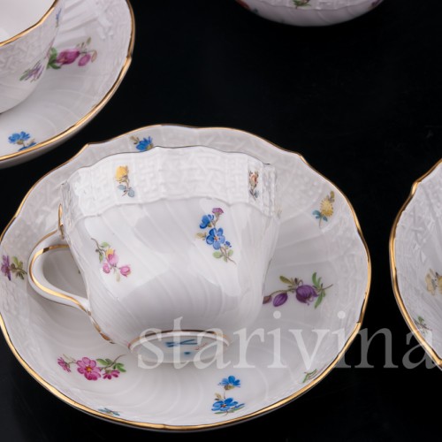 Кофейный сервиз, 6 персон, Meissen, Германия, вт. пол. 20 в