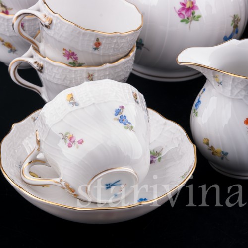 Кофейный сервиз, 6 персон, Meissen, Германия, вт. пол. 20 в