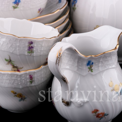 Кофейный сервиз, 6 персон, Meissen, Германия, вт. пол. 20 в