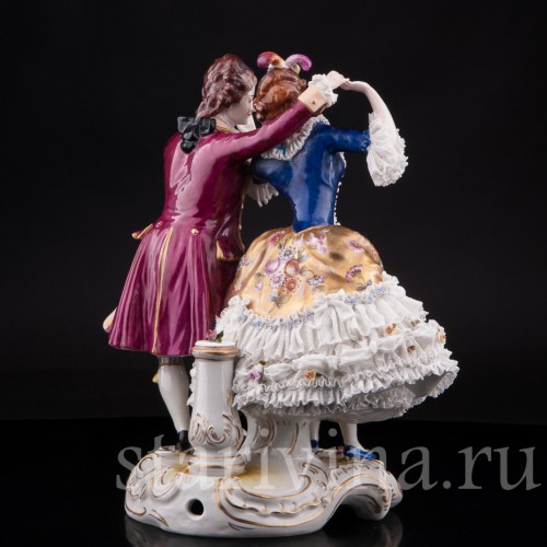 Танцующая пара, кружевная, Volkstedt, Германия, до 1935 г