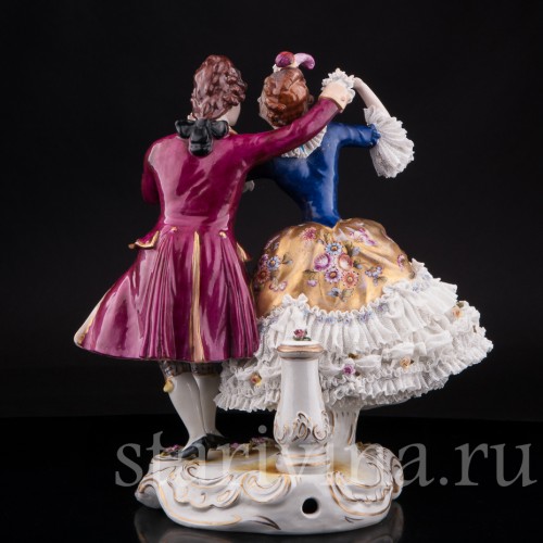 Танцующая пара, кружевная, Volkstedt, Германия, до 1935 г