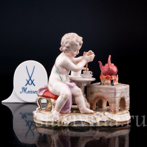Аллегория огня, путти с чайником, Meissen, Германия, кон. 19 - нач. 20 вв