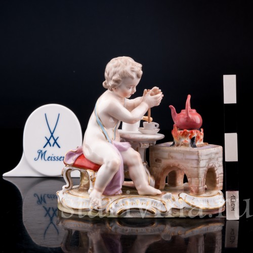 Аллегория огня, путти с чайником, Meissen, Германия, кон. 19 - нач. 20 вв