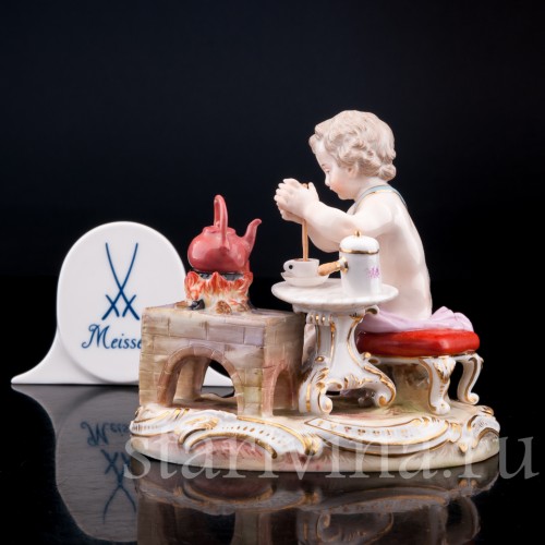 Аллегория огня, путти с чайником, Meissen, Германия, кон. 19 - нач. 20 вв