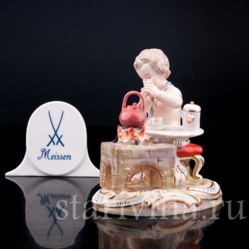 Аллегория огня, путти с чайником, Meissen, Германия, кон. 19 - нач. 20 вв