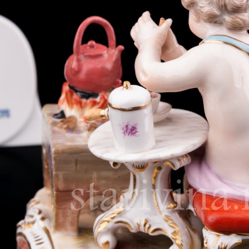 Аллегория огня, путти с чайником, Meissen, Германия, кон. 19 - нач. 20 вв