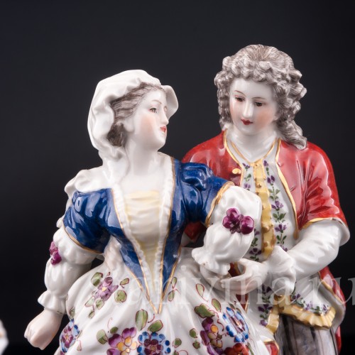 Романтическая пара, Volkstedt, Германия, кон. 19 - нач. 20 вв