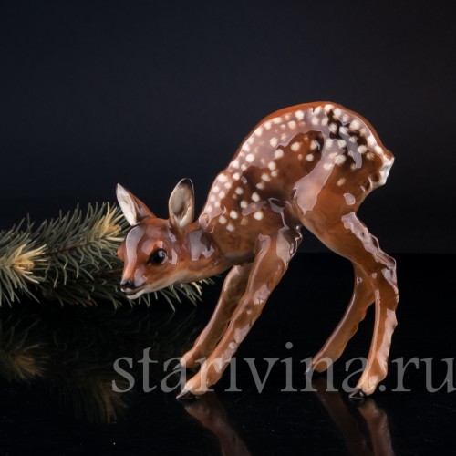 Статуэтка из фарфора Олененок, Hutschenreuther, Германия, 1955-68 гг.
