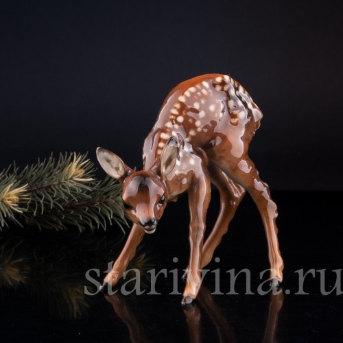 Статуэтка из фарфора Олененок, Hutschenreuther, Германия, 1955-68 гг.