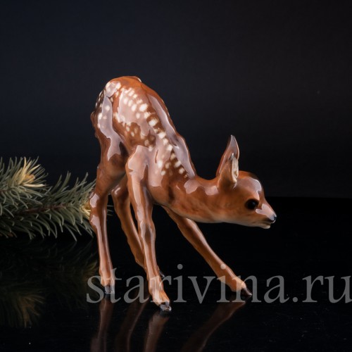 Статуэтка из фарфора Олененок, Hutschenreuther, Германия, 1955-68 гг.