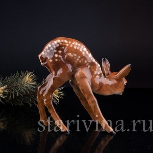 Статуэтка из фарфора Олененок, Hutschenreuther, Германия, 1955-68 гг.