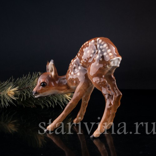 Статуэтка из фарфора Олененок, Hutschenreuther, Германия, 1955-68 гг.