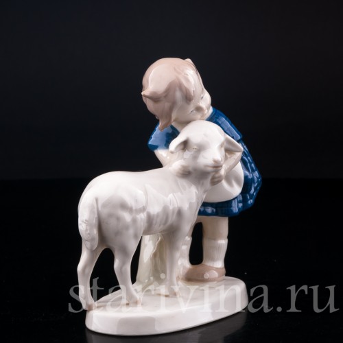 Девочка с козленком, Grafenthal, Германия, до 1991 г