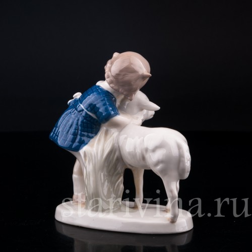 Девочка с козленком, Grafenthal, Германия, до 1991 г