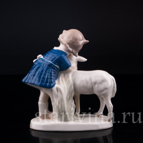 Девочка с козленком, Grafenthal, Германия, до 1991 г