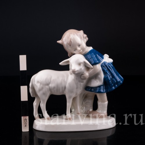 Девочка с козленком, Grafenthal, Германия, до 1991 г