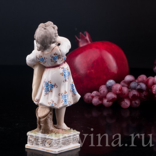 Рог изобилия, девочка с фруктами, Volkstedt, Германия, 1886-1894 гг