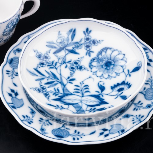 Чайное трио, Луковичный узор, Meissen, Германия