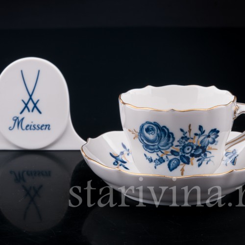 Фарфоровая Кофейная пара, Meissen, Германия, вт. пол. 20 в.