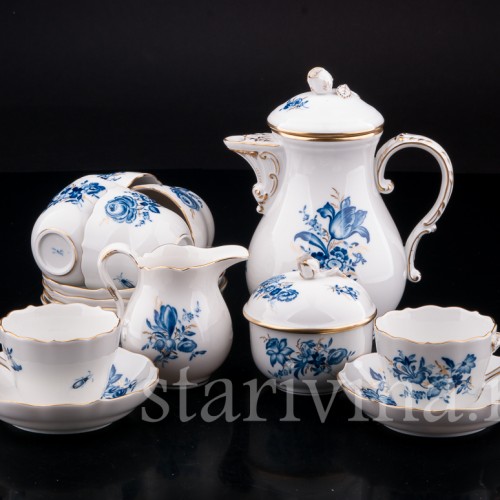 Кофейный сервиз, 6 персон, Meissen, Германия, вт. пол. 20 в