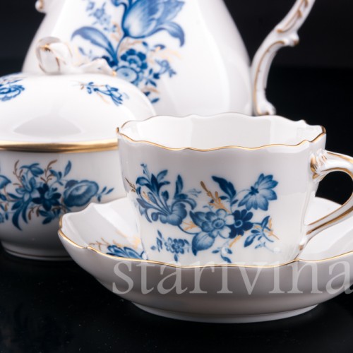 Кофейный сервиз, 6 персон, Meissen, Германия, вт. пол. 20 в