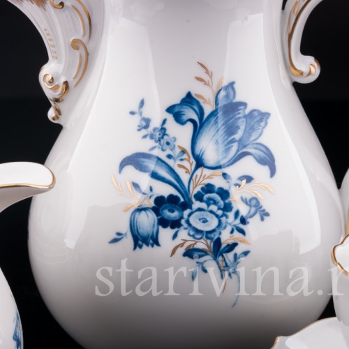 Кофейный сервиз, 6 персон, Meissen, Германия, вт. пол. 20 в