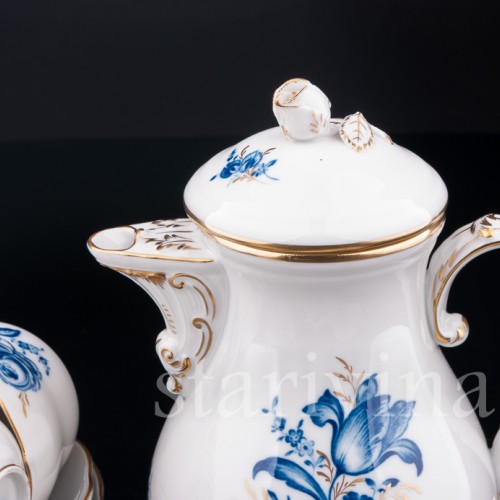 Кофейный сервиз, 6 персон, Meissen, Германия, вт. пол. 20 в