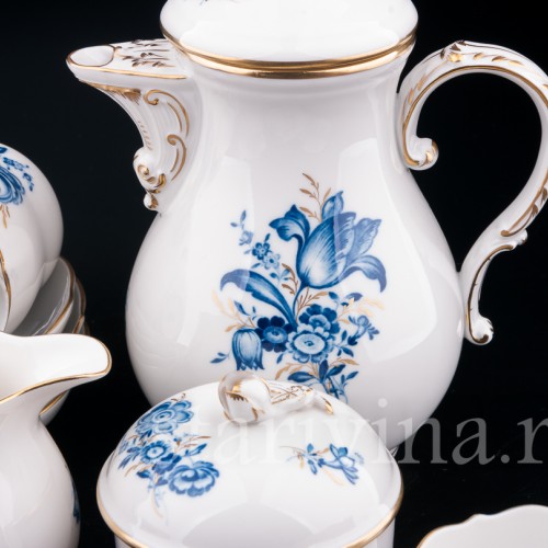 Кофейный сервиз, 6 персон, Meissen, Германия, вт. пол. 20 в