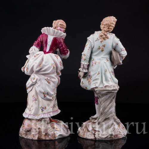 Фарфорвая статуэтка Романтическая пара, Volkstedt, Германия, кон. 19 в.
