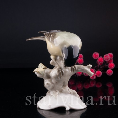 Синица на ветке, Hutschenreuther, Германия, 1955-68 гг