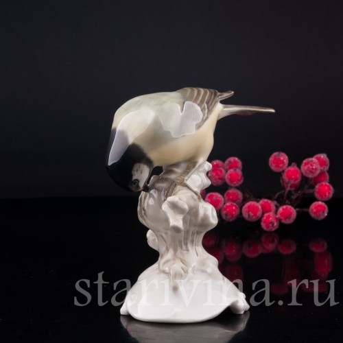 Синица на ветке, Hutschenreuther, Германия, 1955-68 гг