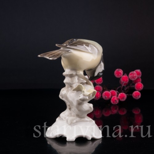 Синица на ветке, Hutschenreuther, Германия, 1955-68 гг