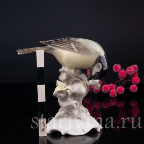 Синица на ветке, Hutschenreuther, Германия, 1955-68 гг