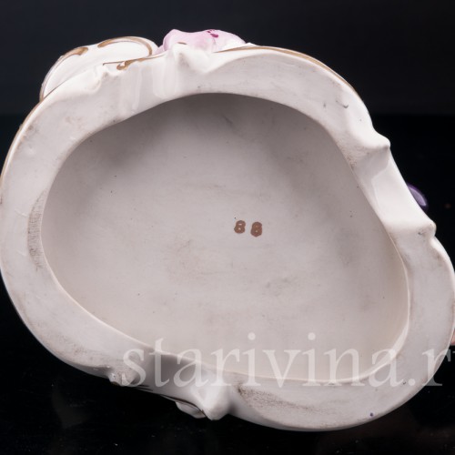 Пара у зеркала, кружевная, Volkstedt, Германия, вт. пол. 20 в