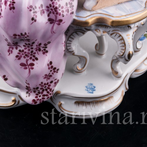 Разговор у зеркала, кружевная, Volkstedt, Германия, вт. пол. 20 в