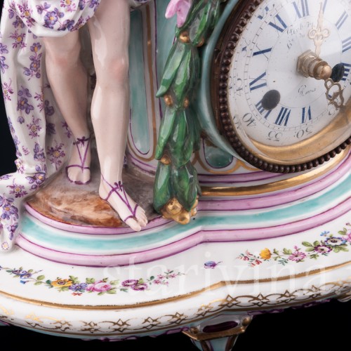 Фарфоровые часы Амур и Психея, Samson, Франция, 19 в.