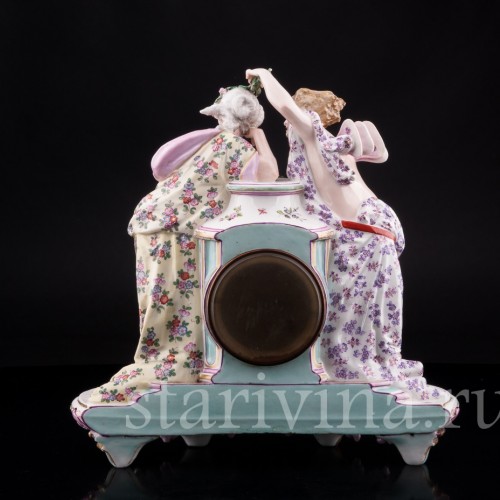 Фарфоровые часы Амур и Психея, Samson, Франция, 19 в.