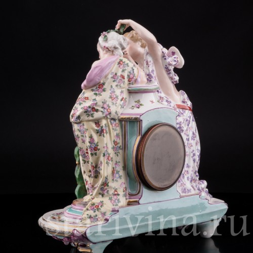 Фарфоровые часы Амур и Психея, Samson, Франция, 19 в.