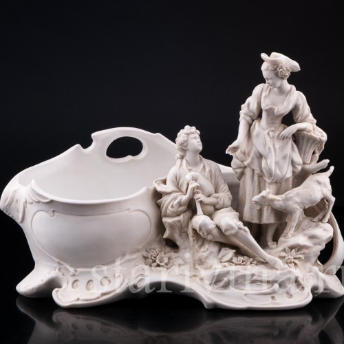 Пасторальная пара, рокальная ваза, Karl Ens, Германия, 1900 гг