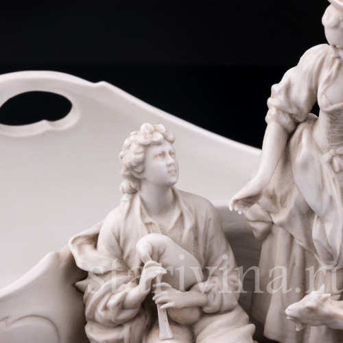 Пасторальная пара, рокальная ваза, Karl Ens, Германия, 1900 гг