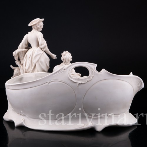 Пасторальная пара, рокальная ваза, Karl Ens, Германия, 1900 гг