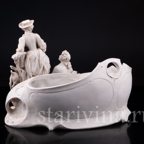 Пасторальная пара, рокальная ваза, Karl Ens, Германия, 1900 гг