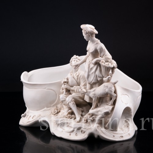 Пасторальная пара, рокальная ваза, Karl Ens, Германия, 1900 гг