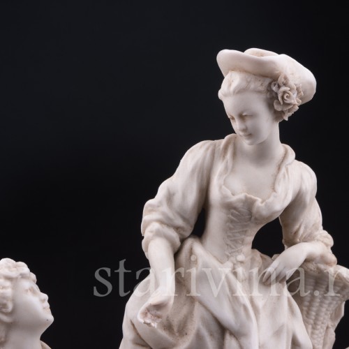 Пасторальная пара, рокальная ваза, Karl Ens, Германия, 1900 гг