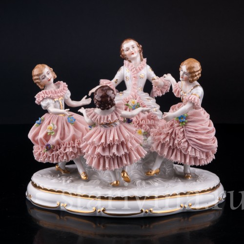 Хоровод, кружевная, Muller & Co, Германия, нач. 20 в