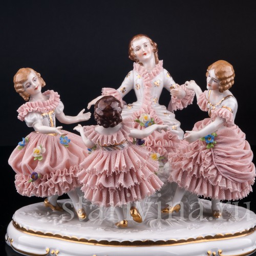 Хоровод, кружевная, Muller & Co, Германия, нач. 20 в