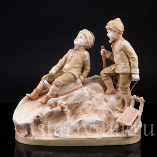 С горки, Royal Dux, Чехия, пер. пол. 20 в