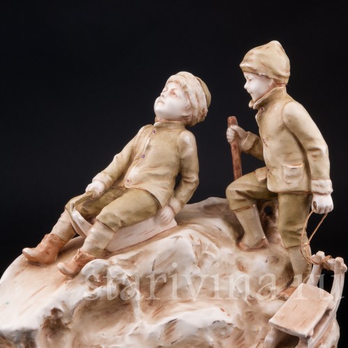 С горки, Royal Dux, Чехия, пер. пол. 20 в