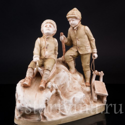 С горки, Royal Dux, Чехия, пер. пол. 20 в